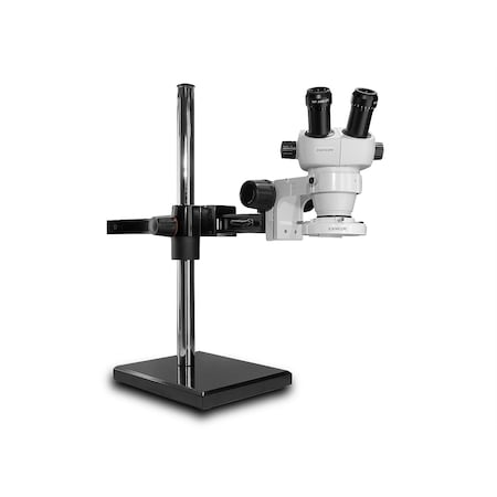 Scienscope ELZ Stereo Zoom Microscope With Compact LED Light On Gliding Stand ELZ-PK5-E1